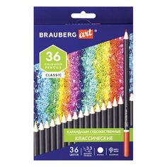 Карандаши цветные Brauberg Art Classic, художественные мягкие, 36 цветов (880556) Art Classic, художественные мягкие, 36 цветов (880556)