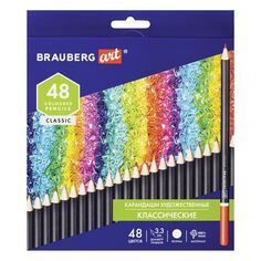 Карандаши цветные Brauberg Art Classic, художественные мягкие, 48 цветов (880557) Art Classic, художественные мягкие, 48 цветов (880557)