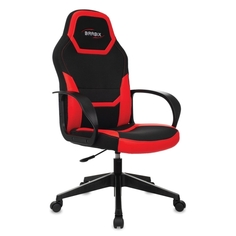 Игровое кресло Brabix Alpha GM-018, ткань/экокожа, черное/красное (532637) Alpha GM-018, ткань/экокожа, черное/красное (532637)