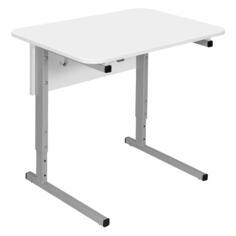Стол-парта Дэми 1-местный, регулируемый угол, 60х50х64-78 см, рост 4-6, серый каркас, ЛДСП белая (532712) 1-местный, регулируемый угол, 60х50х64-78 см, рост 4-6, серый каркас, ЛДСП белая (532712)