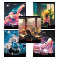 Тетради Brauberg Дэк: Anime Dreams, А5, скоба, в клетку, глянцевый лак, 48 листов, 5 шт (404674) Дэк: Anime Dreams, А5, скоба, в клетку, глянцевый лак, 48 листов, 5 шт (404674)