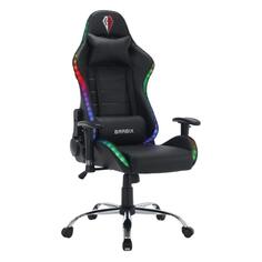 Игровое кресло Brabix Lumen GM-150 RGB, подсветка, две подушки, экокожа, черное (532801) Lumen GM-150 RGB, подсветка, две подушки, экокожа, черное (532801)