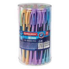 Набор шариковых ручек Brauberg Pastel, синий, 36 шт (880412) Pastel, синий, 36 шт (880412)