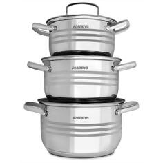 Набор кастрюль ALBERG AL-2011, 6 предметов AL-2011, 6 предметов
