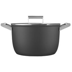 Кастрюля с крышкой Smeg 7,7 л, черная (CKFC2611BLM) 7,7 л, черная (CKFC2611BLM)