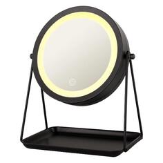 Косметическое зеркало HASTEN HAS1819, c х7 увеличением и LED подсветкой Black HAS1819, c х7 увеличением и LED подсветкой Black