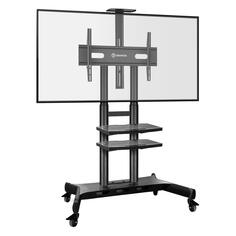 Cтойка для телевизора ONKRON TS1881, с кронштейном, 50-86", мобильная, черная TS1881, с кронштейном, 50-86", мобильная, черная