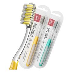 Зубные щетки SPLAT Professional Clinic Care Medium, желтые/зеленые, 2 шт Professional Clinic Care Medium, желтые/зеленые, 2 шт