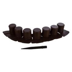 Садовый бордюр Prosperplast Palisada, 4,05 м, 6 см, коричневый (IPAL7-R222) Palisada, 4,05 м, 6 см, коричневый (IPAL7-R222)