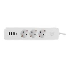 Удлинитель RocketSocket Power Strip USB Extended 3хEuro 16A, 4хUSB 3A+C с блоком 5В/3.4А, 1,4 м, белый (GNS6001) Power Strip USB Extended 3хEuro 16A, 4хUSB 3A+C с блоком 5В/3.4А, 1,4 м, белый (GNS6001)