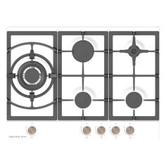 Газовая варочная панель Zigmund & Shtain G 14.7 W G 14.7 W