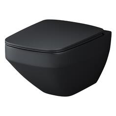 Унитаз Am.Pm FlashClean, подвесной, с сиденьем микролифт, матовый, черный (C50A1700MBSC) FlashClean, подвесной, с сиденьем микролифт, матовый, черный (C50A1700MBSC)