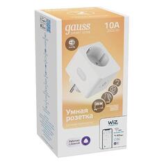 Умная розетка Gauss Smart Home 2300W 207-253V 10А IP20, c заземлением Smart Home 2300W 207-253V 10А IP20, c заземлением
