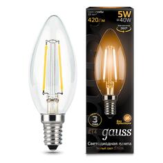 Светодиодная лампа Gauss Filament "Свеча" 5W 420lm 2700К Е14 (103801105) Filament "Свеча" 5W 420lm 2700К Е14 (103801105)