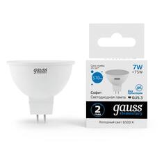 Светодиодная лампа Gauss Elementary MR16 7W 570lm 6500K GU5.3 LED (13537) Elementary MR16 7W 570lm 6500K GU5.3 LED (13537)