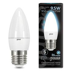 Светодиодные лампы Gauss "Свеча" 9.5W 950lm 4100К E27, 10 шт (103102210) "Свеча" 9.5W 950lm 4100К E27, 10 шт (103102210)