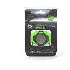 Фонарь налобный Gauss GFL302 3W 120lm 3xAAA GFL302 3W 120lm 3xAAA