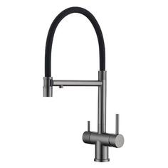 Смеситель для кухни Splenka S70.63.09, со съемным гибким изливом, с магнитным фиксатором излива, с подключением фильтра питьевой воды S70.63.09, со съемным гибким изливом, с магнитным фиксатором излива, с подключением фильтра питьевой воды