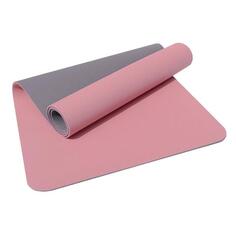 Коврик для йоги и пилатеса Nonstopika Relax, 183х61х0,6 см, бежевый/серый (yoga_mat8) Relax, 183х61х0,6 см, бежевый/серый (yoga_mat8)