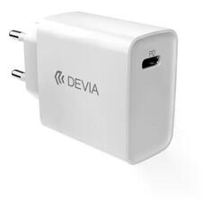 Сетевое зарядное устройство Devia Smart Series PD Quick Charger USB Type-C 20W White (120EA4290001) Smart Series PD Quick Charger USB Type-C 20W White (120EA4290001)