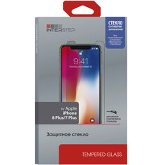 Защитное стекло InterStep для iPhone 8 Plus/7 Plus, cо стикером-аппликатором, глянцевое (IS-TG-IPHON8PLS-UA3B201) для iPhone 8 Plus/7 Plus, cо стикером-аппликатором, глянцевое (IS-TG-IPHON8PLS-UA3B201)