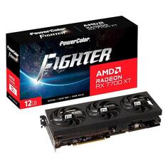Видеокарта POWERCOLOR RX7700XT Fighter 12GB GDDR6 256-bit DPx3 HDMI 3FAN RTL RX7700XT Fighter 12GB GDDR6 256-bit DPx3 HDMI 3FAN RTL