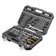 Набор ручного инструмента Denzel 1/2", 1/4", CrV, S2, пластиковый кейс, 82 предмета (15809) 1/2", 1/4", CrV, S2, пластиковый кейс, 82 предмета (15809)