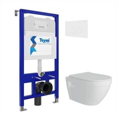 Комплект унитаза с инсталляцией Teymi T70011+T70019WM+T40804 T70011+T70019WM+T40804