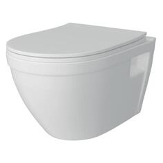 Унитаз Teymi Vitra, подвесной, безободковый, сиденье микролифт (T40804) Vitra, подвесной, безободковый, сиденье микролифт (T40804)