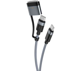 Кабель Deppa USB?C/MagSafe 3, 2 м, магнитный, нейлон, серый (72563) USB?C/MagSafe 3, 2 м, магнитный, нейлон, серый (72563)