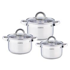 Набор посуды ALBERG AL-2018, 6 предметов AL-2018, 6 предметов