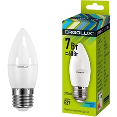 Светодиодная лампа Ergolux LED-C35-7W-E27-4K LED-C35-7W-E27-4K