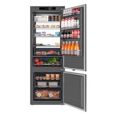 Встраиваемый холодильник Weissgauff WRKI 1970 Total NoFrost Inverter Premium Ecofresh Inox WRKI 1970 Total NoFrost Inverter Premium Ecofresh Inox