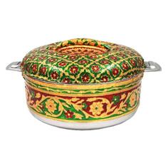 Термокастрюля BORGHOUSE Meenakari, 5 л Green/Gold (BC133050-WG) Meenakari, 5 л Green/Gold (BC133050-WG)