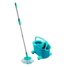 Комплект для уборки Leifheit Clean Twist Disc Mop Ergo Mobile, швабра с телескопической ручкой + насадка Micro Duo + ведро с системой отжима + тележка (52102) Clean Twist Disc Mop Ergo Mobile, швабра с телескопической ручкой + насадка Micro Duo + ведро с системой отжима + тележка (52102)