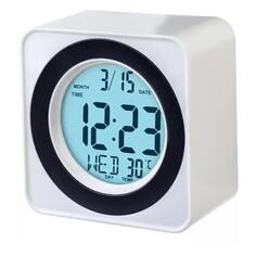 Часы настольные Perfeo Bob, время, температура, белые (PF-F3616) Bob, время, температура, белые (PF-F3616)