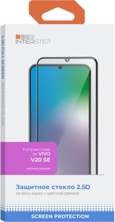 Защитное стекло InterStep FSC для Vivo V20 SE, черная рамка (IS-TG-VIV0V20SE-02AFB0-MEGD00) FSC для Vivo V20 SE, черная рамка (IS-TG-VIV0V20SE-02AFB0-MEGD00)