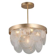 Люстра подвесная Vitaluce V5882-8/5PL, золотистая V5882-8/5PL, золотистая