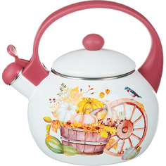 Чайник со свистком VETTA "Фламбе", эмалированный, 2,2 л, индукция (894-530) "Фламбе", эмалированный, 2,2 л, индукция (894-530)