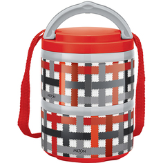 Термо ланч-бокс MILTON Microwow Tiffin Pro 2, 480 мл Red (MM45123-RD) Microwow Tiffin Pro 2, 480 мл Red (MM45123-RD)