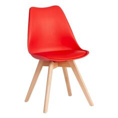 Стул Tetchair Tulip, дерево/пластик/экокожа, 47,5x55x80 см, красный (21408) Tulip, дерево/пластик/экокожа, 47,5x55x80 см, красный (21408)