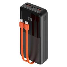 Внешний аккумулятор Deppa NRG Turbo V3c 20000mAh, 22,5 Вт, дисплей, встроенный кабель Black (33673) NRG Turbo V3c 20000mAh, 22,5 Вт, дисплей, встроенный кабель Black (33673)