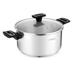 Кастрюля с крышкой VENSAL Velours Noir, 5,4 л, 24 см (VS1502) Velours Noir, 5,4 л, 24 см (VS1502)