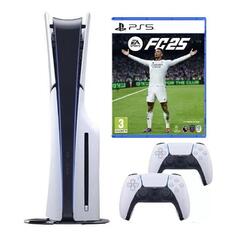 Игровая приставка Sony PlayStation 5 Slim 1TB с дисководом + геймпад + FIFA 2025 + переходник (CFI-2000A) PlayStation 5 Slim 1TB с дисководом + геймпад + FIFA 2025 + переходник (CFI-2000A)