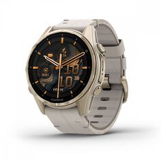 Смарт-часы Garmin Fenix 8 AMOLED Sapphire 43mm Gold с кожаным ремешком Fenix 8 AMOLED Sapphire 43mm Gold с кожаным ремешком