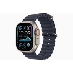 Смарт-часы Apple Watch Ultra 2 49mm Natural Titanium Case with Navy Ocean Band, размер Regular Watch Ultra 2 49mm Natural Titanium Case with Navy Ocean Band, размер Regular