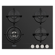 Газовая варочная панель DeLonghi NSL 460 N RUS, черное стекло NSL 460 N RUS, черное стекло