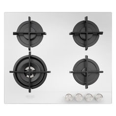 Газовая варочная панель DeLonghi NSL 460 B RUS, белое стекло NSL 460 B RUS, белое стекло