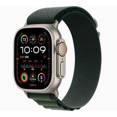 Смарт-часы Apple Watch Ultra 2 49mm Natural Titanium Case with Dark Green Alpine Loop, размер Regular Watch Ultra 2 49mm Natural Titanium Case with Dark Green Alpine Loop, размер Regular