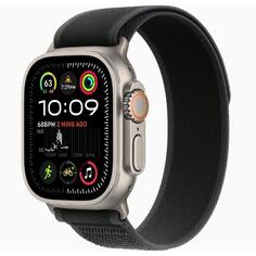 Смарт-часы Apple Watch Ultra 2 49mm Natural Titanium Case with Black Trail Loop, размер Regular Watch Ultra 2 49mm Natural Titanium Case with Black Trail Loop, размер Regular